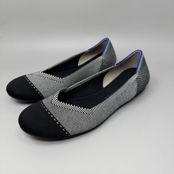 Rothy’s The Flat Grey Mist Captoe Women’s Size 8 Loafer - Picture 3 of 9